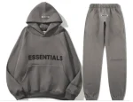 Gray Essential Hoodie Fear of God TrackSuit
