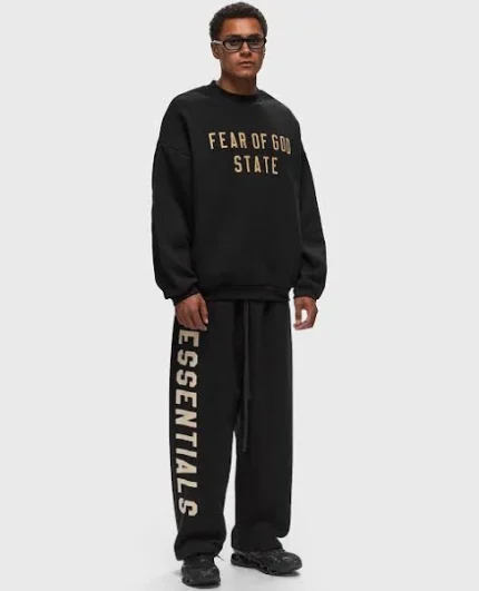 Essentials Logo Sweatpants Black