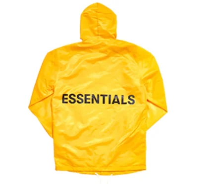 Essentials Fear of God Hooded Coach Jacket Yellow